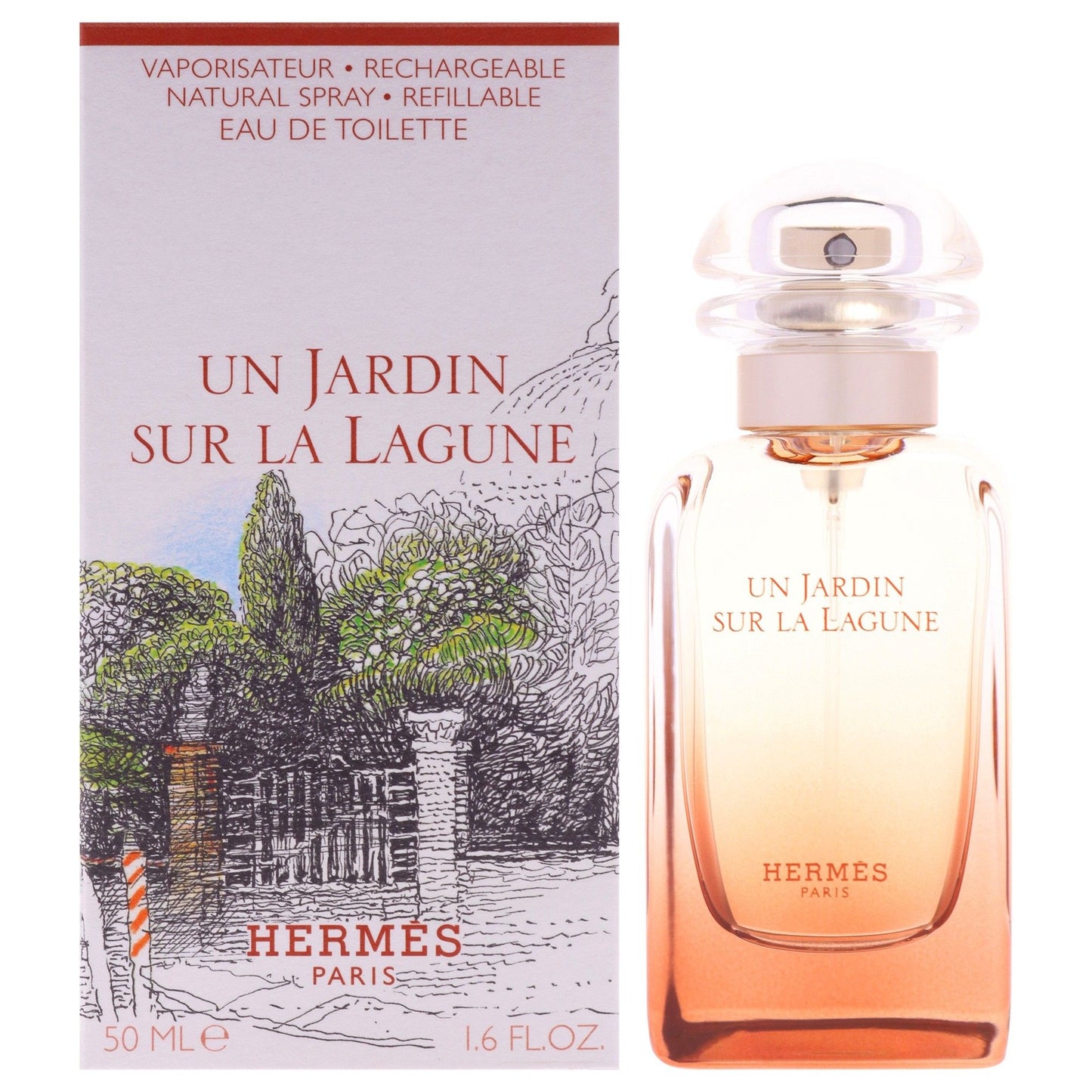 Hermes Un Jardin Sur La Lagune for Unisex 1.6 oz EDT Spray Refillable