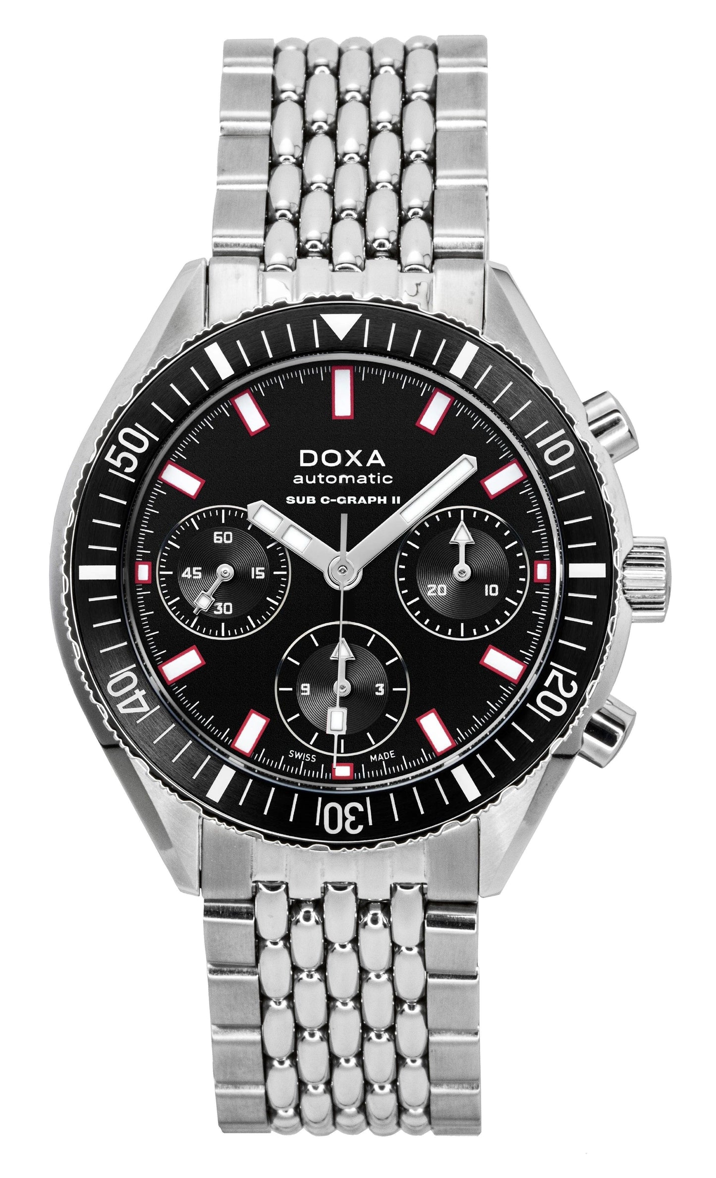 Doxa Sub 200 C-Graph II Sharkhunter Black Dial Automatic Diver's 797.10.101.10 200M Men's Watch