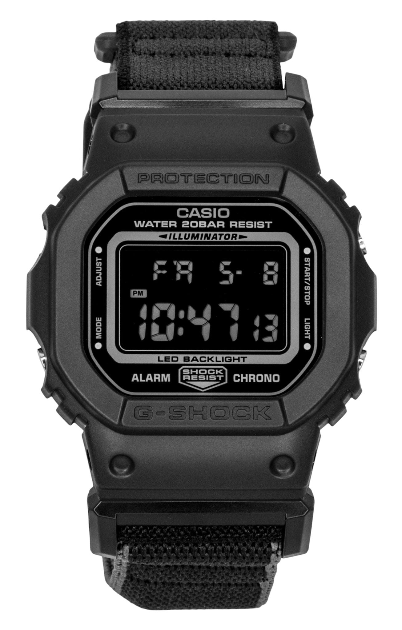 Casio G-Shock Textile Strap Digital Quartz DW-5600MNC-1 200M Men's Watch