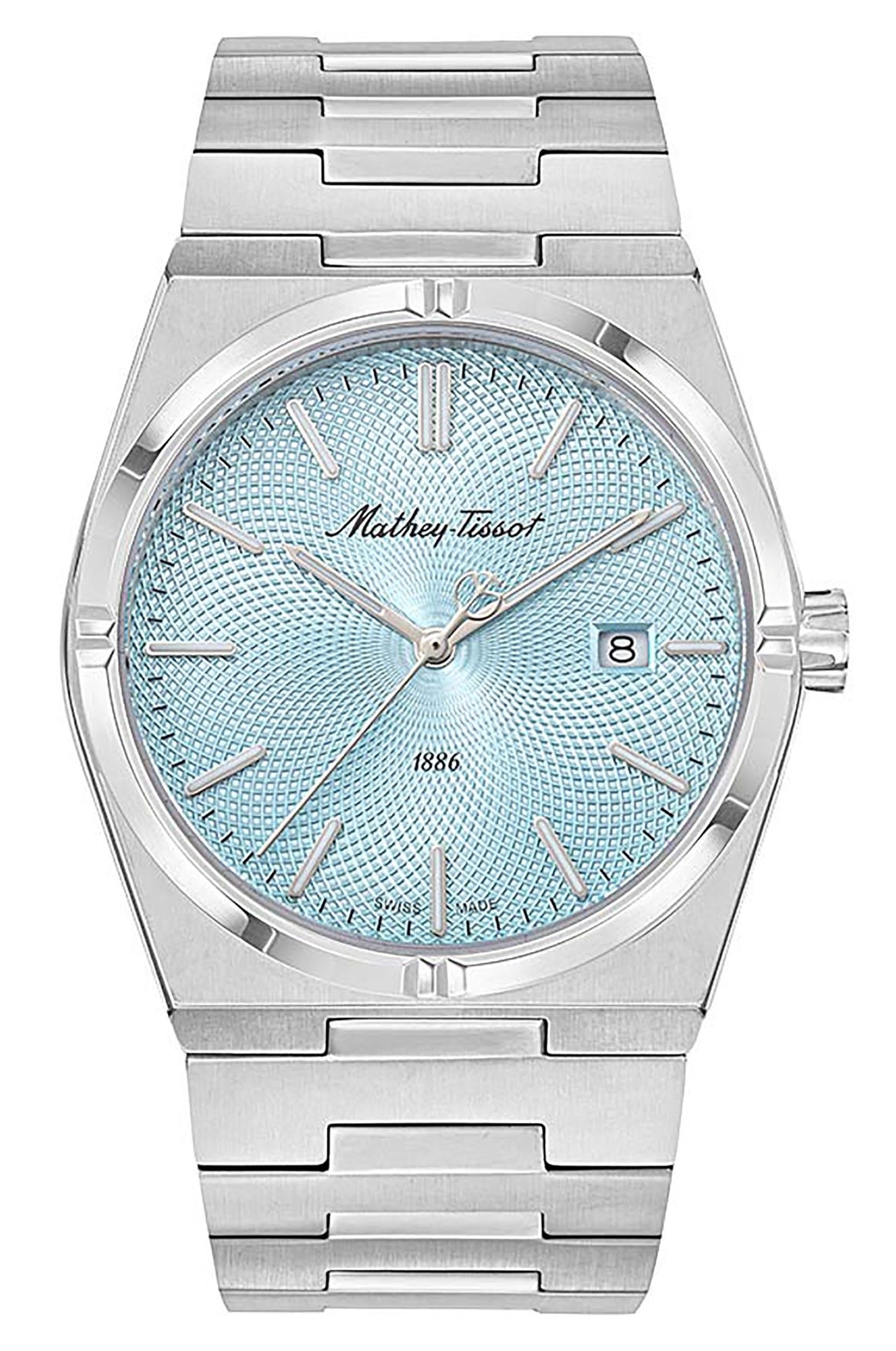 Mathey-Tissot Zeus Stainless Steel Blue Dial Quartz H118SK Men's Watch