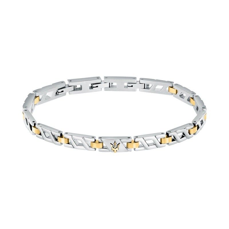 Maserati Iconic Two Tone Steel Bracelet JM124AVD38 For Men