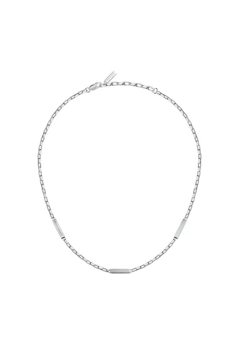 Maserati Jewels Silver Tone Stainless Steel Necklace JM425AVD110 For Men