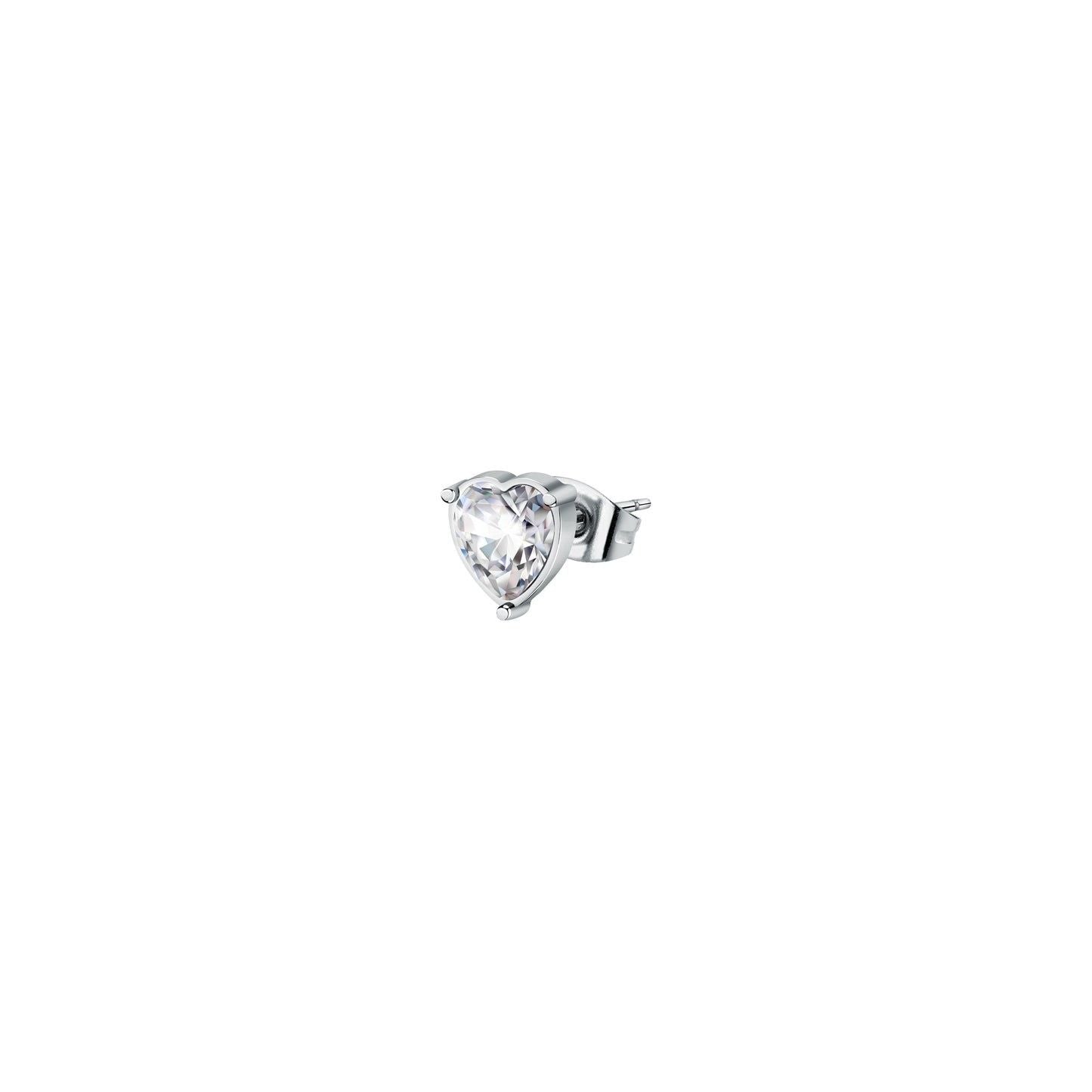 La Petite Story Single Steel Earrings With Clear Crystal LPS02AQM50 For Women