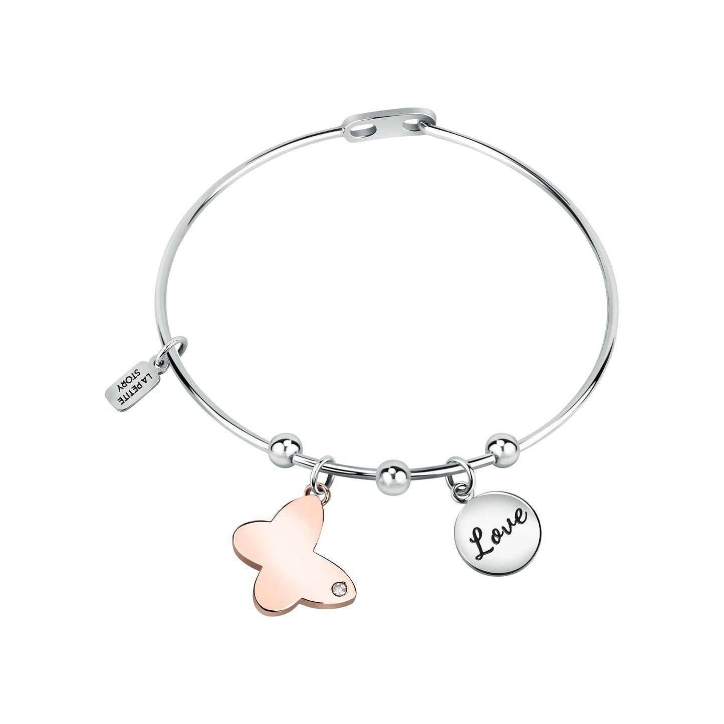 La Petite Story Steel Bracelet With Clear Crystal LPS05ARR89 For Women