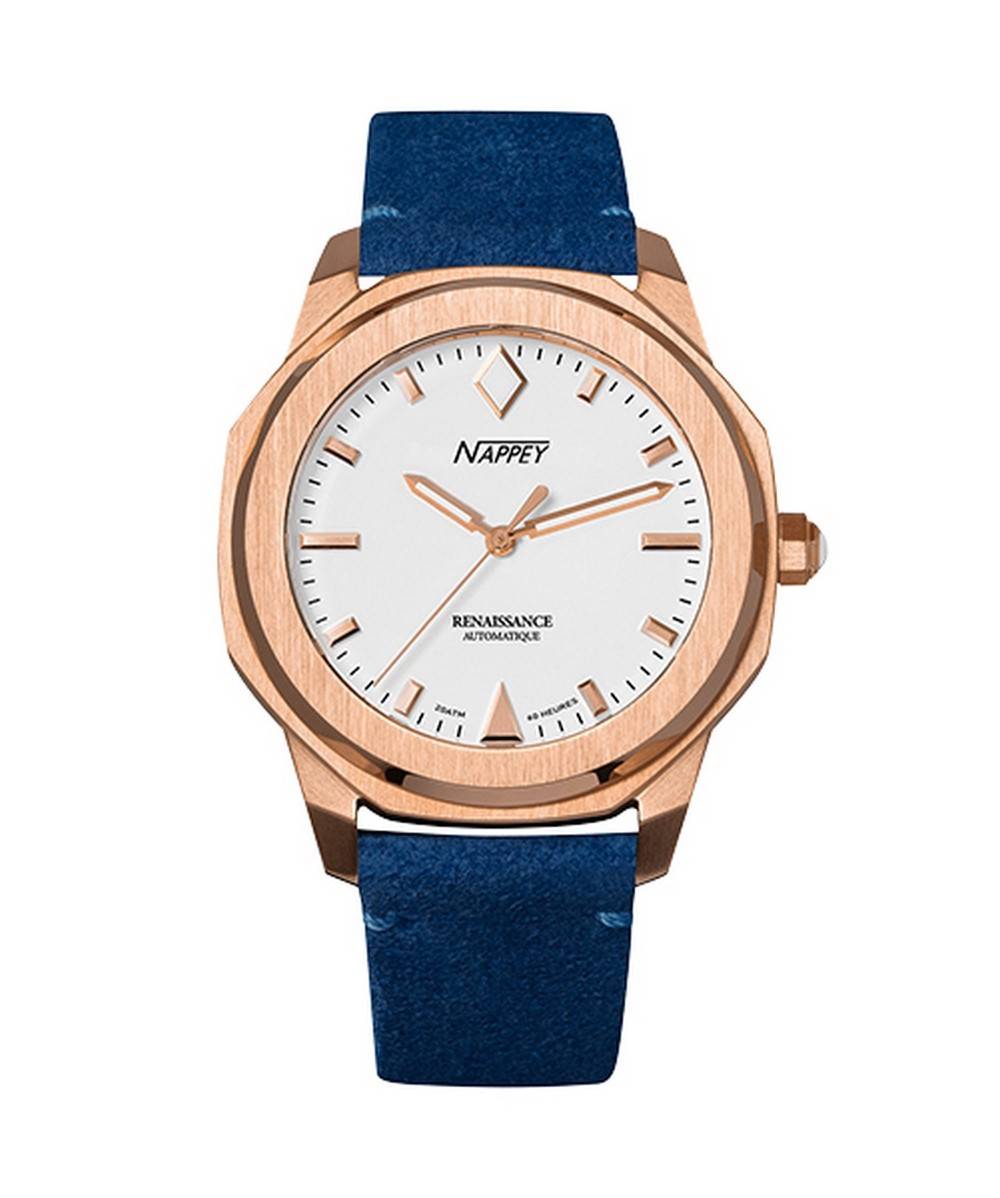Nappey Renaissance Rose Gold And White Milanese Automatic NY41-BD2M-3B4A 200M Unisex Watch