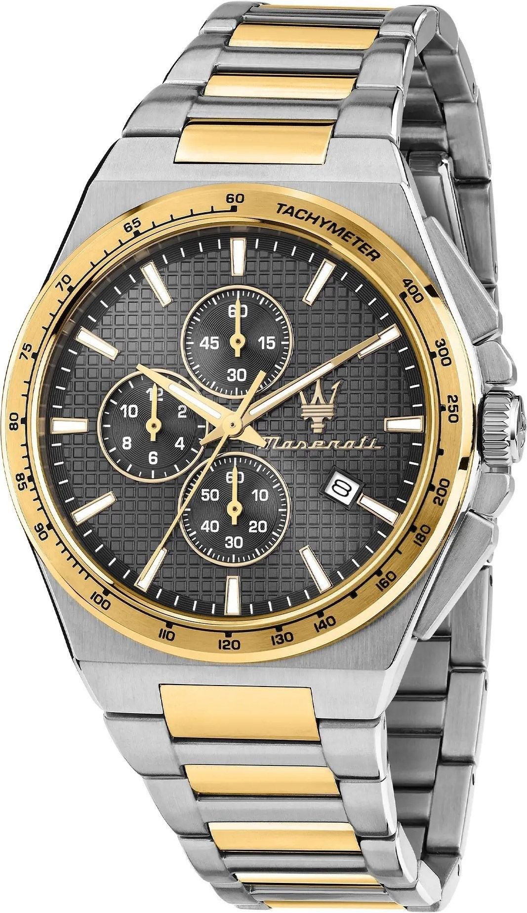 Maserati Velocita Chronograph Stainless Steel Grey Dial Quartz R8873653002 Men's Watch