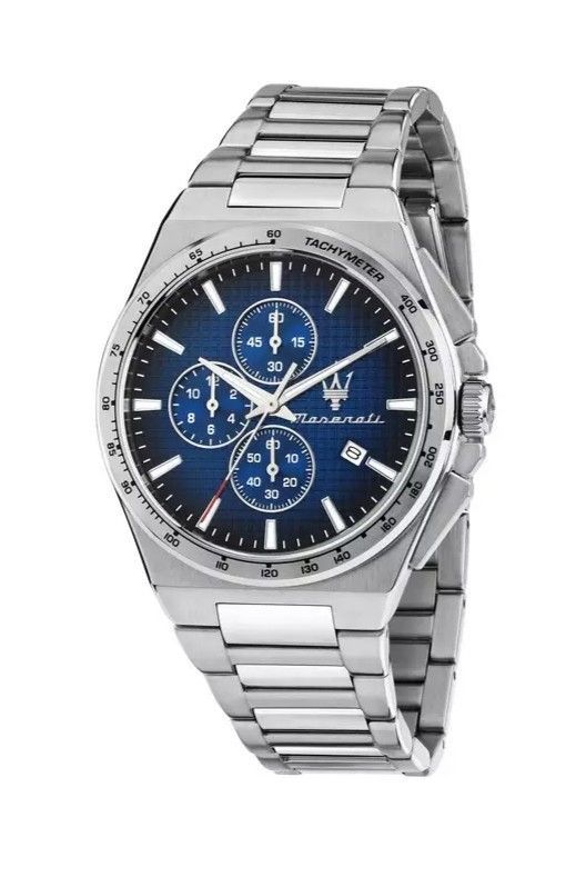 Maserati Velocita Chronograph Stainless Steel Blue Dial Quartz R8873653003 Men's Watch