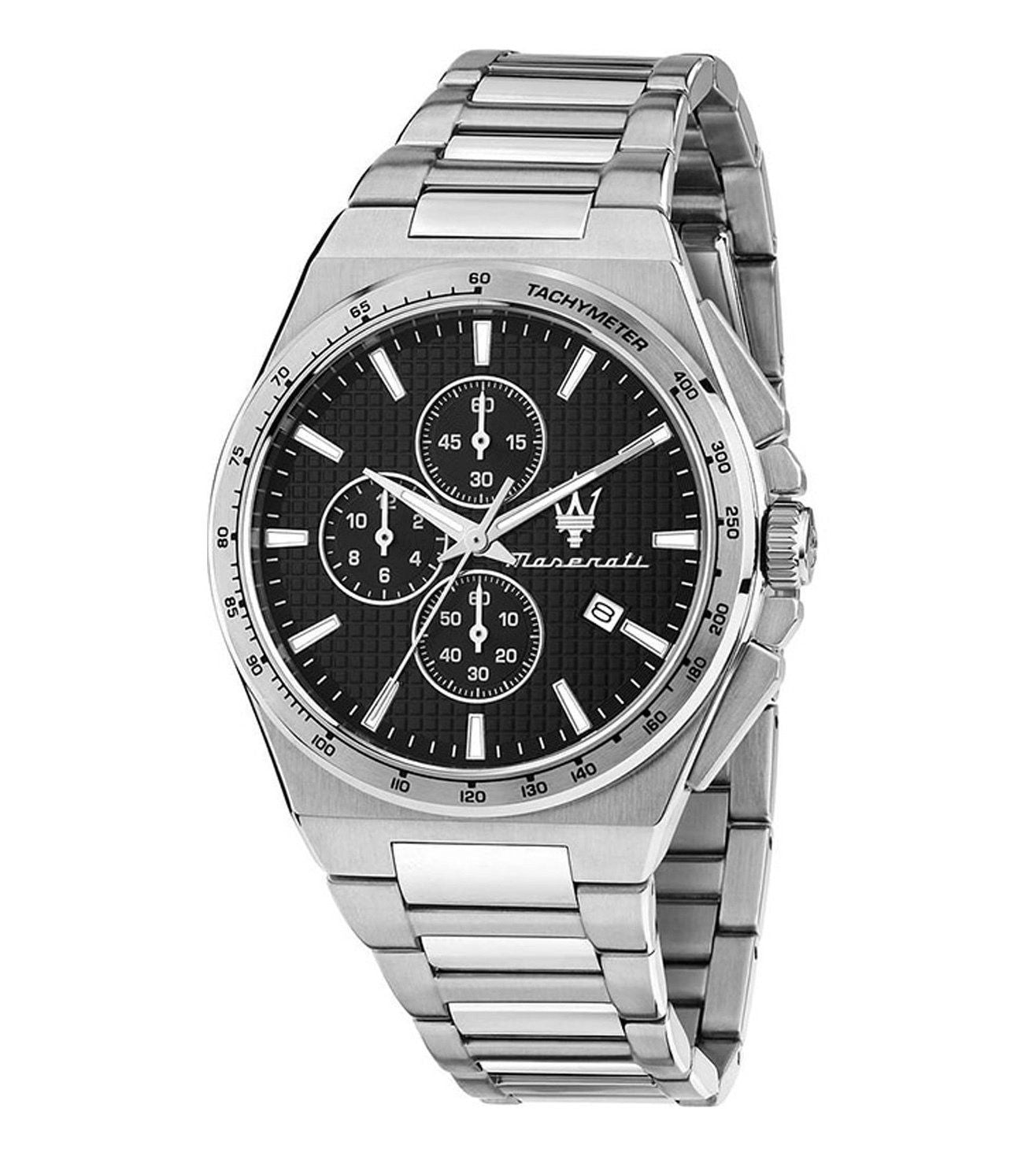 Maserati Velocita Chronograph Stainless Steel Black Dial Quartz R8873653004 100M Men's Watch