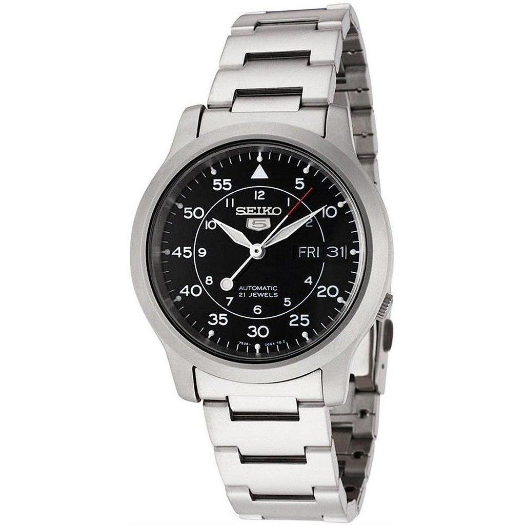 Refurbished Seiko 5 Automatic SNK809 SNK809K1 SNK809K 21 Jewel Men's Watch