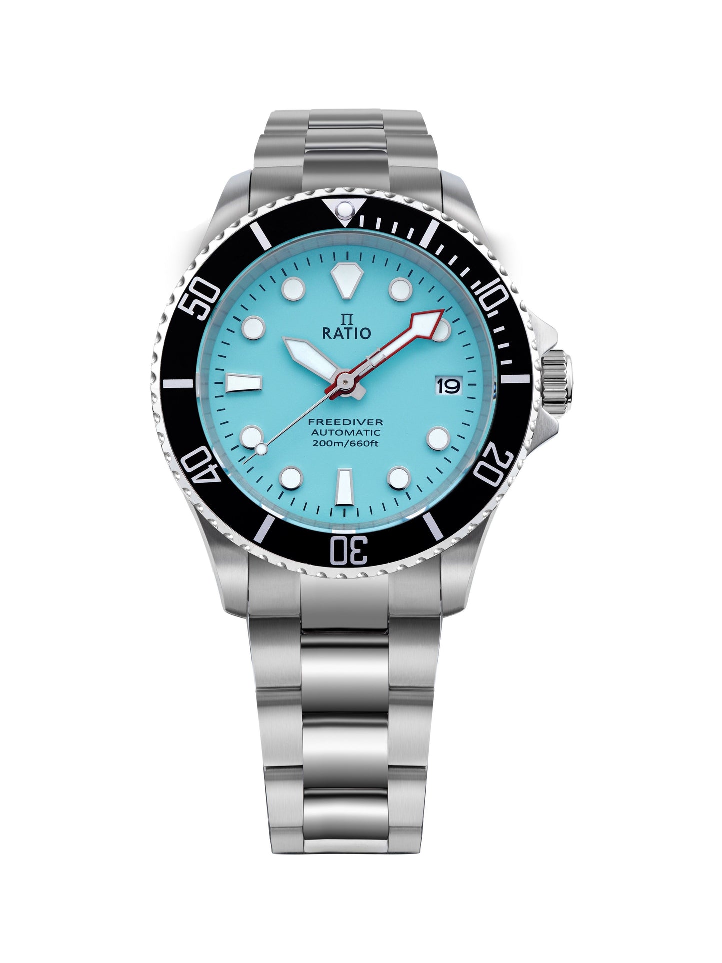 Ratio FreeDiver Sapphire Stainless Steel Ice Blue Dial Automatic RTF042 200M Men's Watch