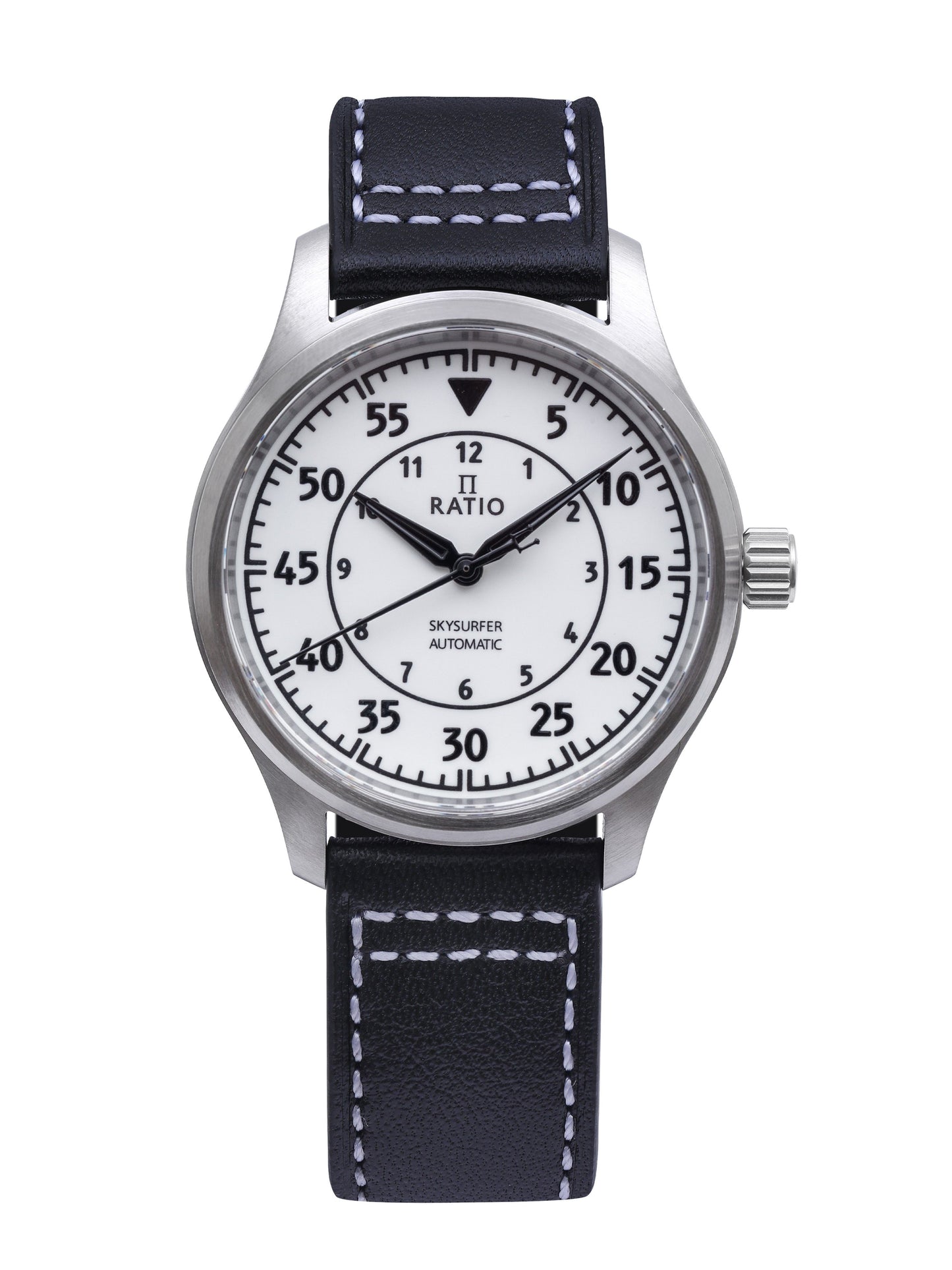 Ratio Skysurfer Pilot Full Luminous Dial Leather Automatic RTS324 200M Men's Watch