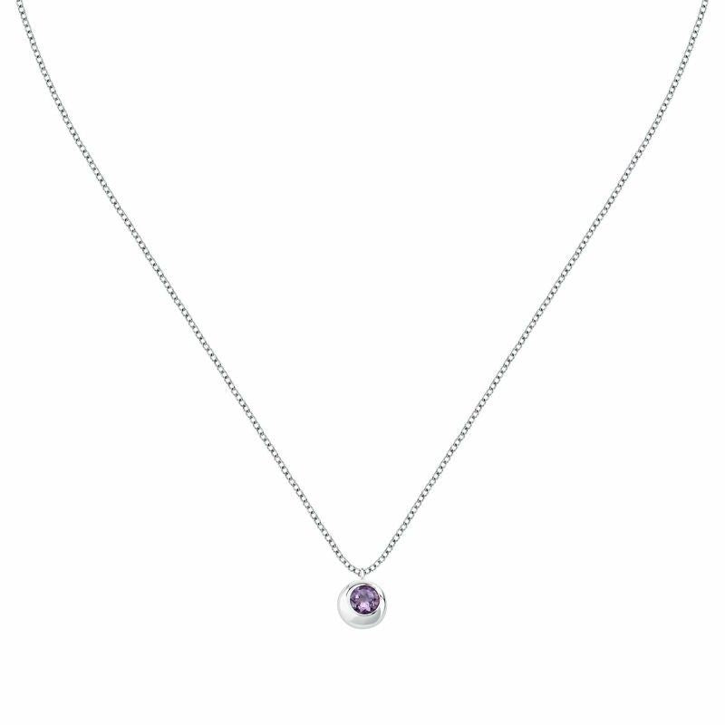 Morellato Tesori Eterni Necklace With Purple Stone SAXN07 For Women