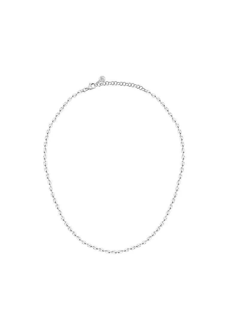 Morellato Intrecci Silver Tone Steel Necklace SAZC10 For Women
