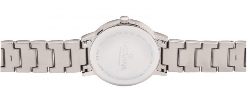 Grovana Kensington Traditional Stainless Steel Blue Dial Quartz 1550.1136 Men's Watch