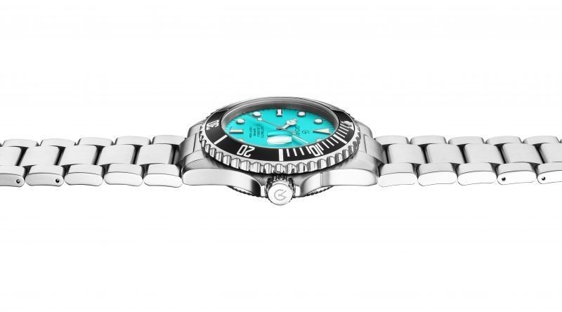 Grovana Key West Stainless Steel Ice Blue Dial Automatic Diver's 1571.2131 300M Men's Watch