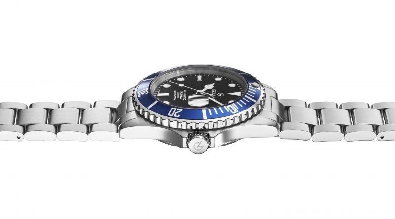 Grovana Key West Stainless Steel Black Dial Automatic Diver's 1571.2135 300M Men's Watch