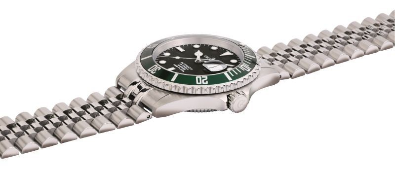 Grovana Key West Stainless Steel Black Dial Automatic Diver's 1571.2234 300M Men's Watch