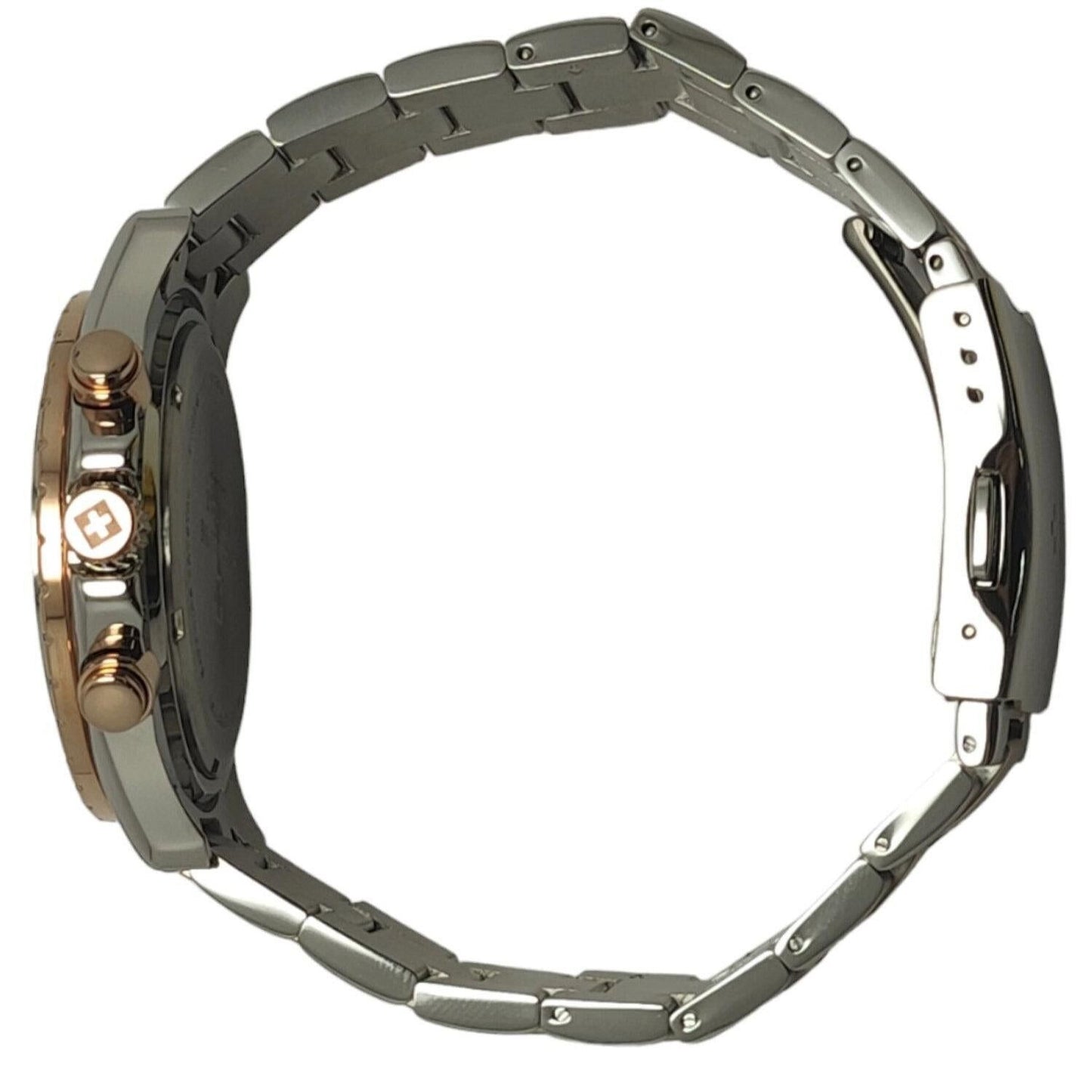 Swiss Alpine Military By Grovana Nautilus Chronograph Black Dial Quartz 7040.9157 100M Men's Watch