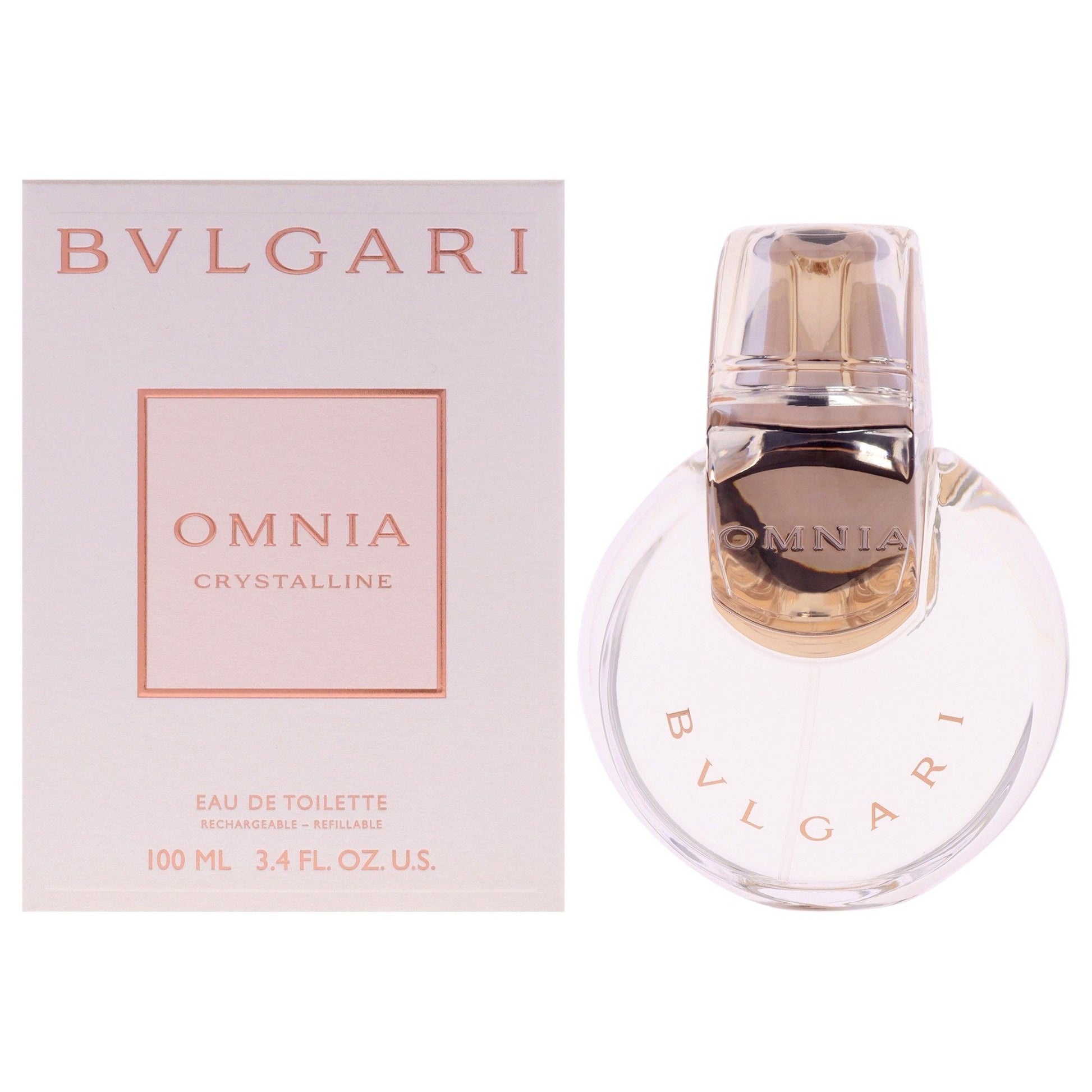 Bvlgari Omnia Crystalline by Bvlgari for Women 3.4 oz EDT Spray Refillable