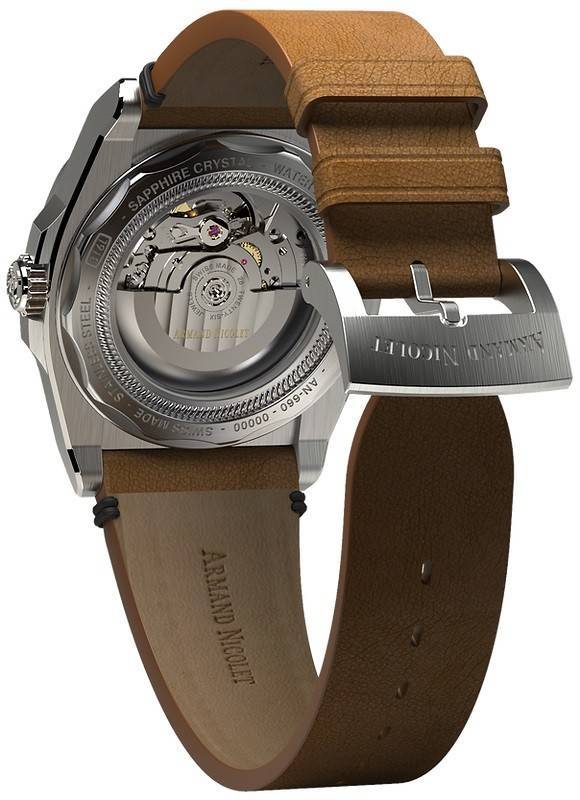 Armand Nicolet Tramelan J09 Blue Dial Automatic A660AAA-BU-PK4140CA Calf Leather Strap Men's Watch