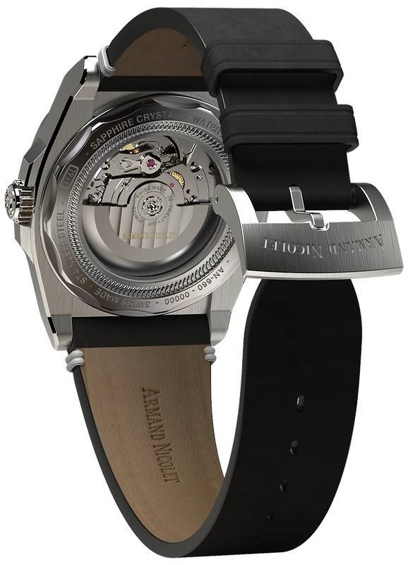 Armand Nicolet Tramelan J09 Black Dial Automatic A660AAA-NR-PK4140NR Calf Leather Strap Men's Watch