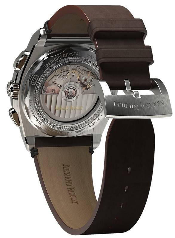 Armand Nicolet Tramelan J09 Chronograph Grey Dial Automatic A668AAA-GR-PK4140TM Calf Leather Strap Men's Watch
