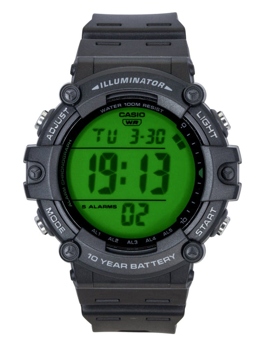 Casio Multifunctional Digital Resin Strap Quartz AE-1500WHC-1AV 100M Men's Watch