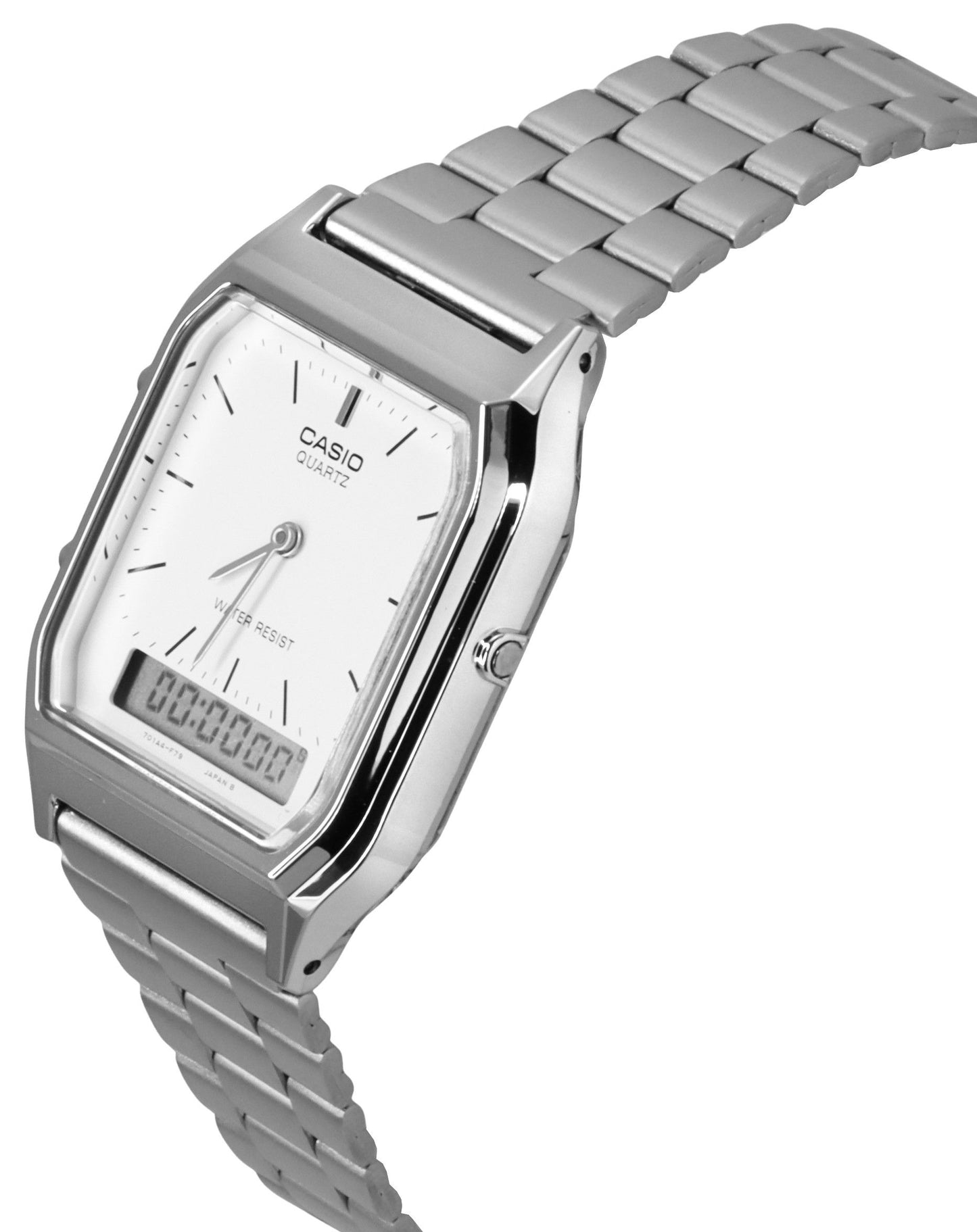 Casio Vintage Dual Time Alarm Quartz Analog Digital AQ-230A-7DMQ AQ230A-7DMQ Unisex Watch