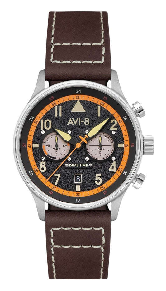 AVI-8 Hawker Hurricane Carey Dual Time Imperial War Museums Edition Black Dial Quartz AV-4088-07 Men's Watch