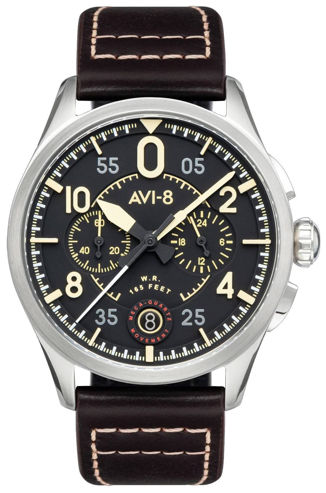 AVI-8 Spitfire Lock Midnight Oak Chronograph Quartz AV-4089-01 Men's Watch