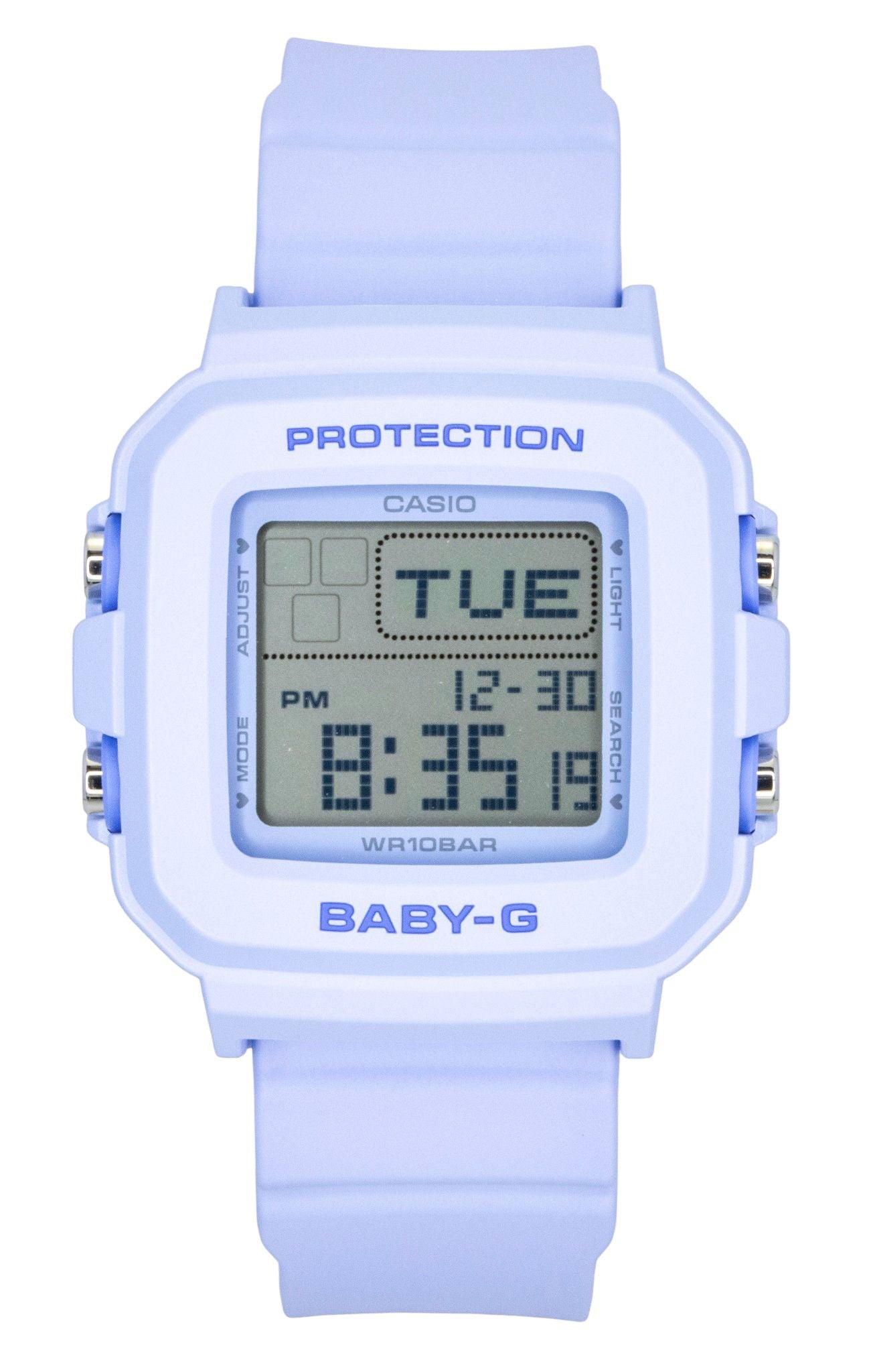 Casio Baby-G Plus Digital Resin Strap Quartz BGD-10KH-2B 100M Women's Watch With Special Holder