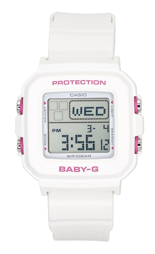 Casio Baby-G Plus Digital Resin Strap Quartz BGD-10KH-7 100M Women's Watch With Silicone Holder