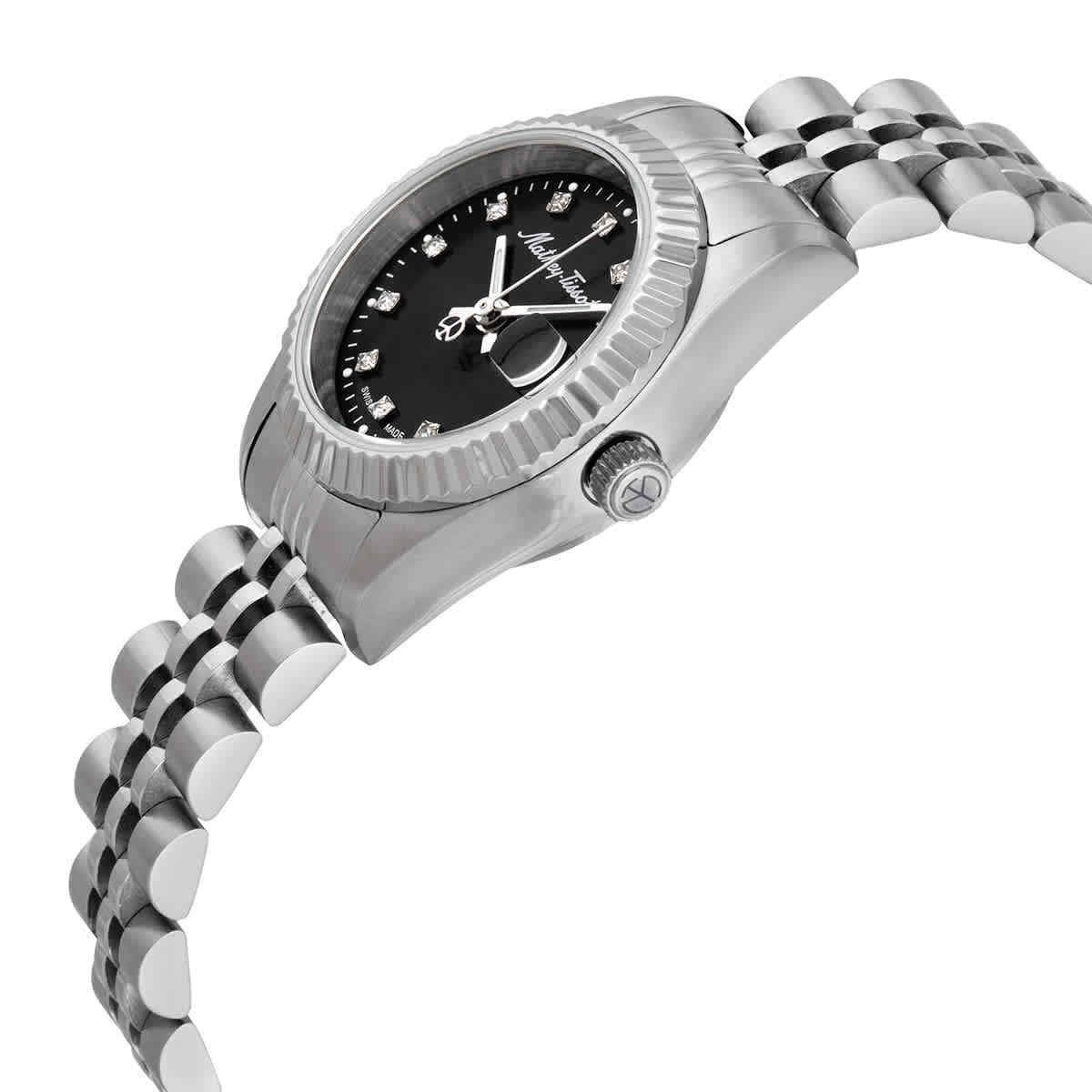 Mathey-Tissot Mathy II Stainless Steel Black Dial Quartz D710AN Women's Watch