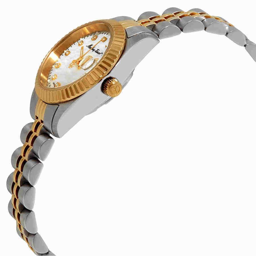 Mathey-Tissot Mathy II Two Tone Stainless Steel Mother Of Pearl Dial Quartz D710BI Women's Watch