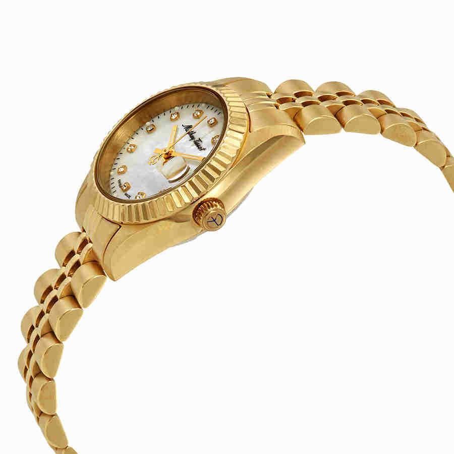 Mathey-Tissot Mathy II Gold Tone Stainless Steel Mother Of Pearl Dial Quartz D710PI Women's Watch