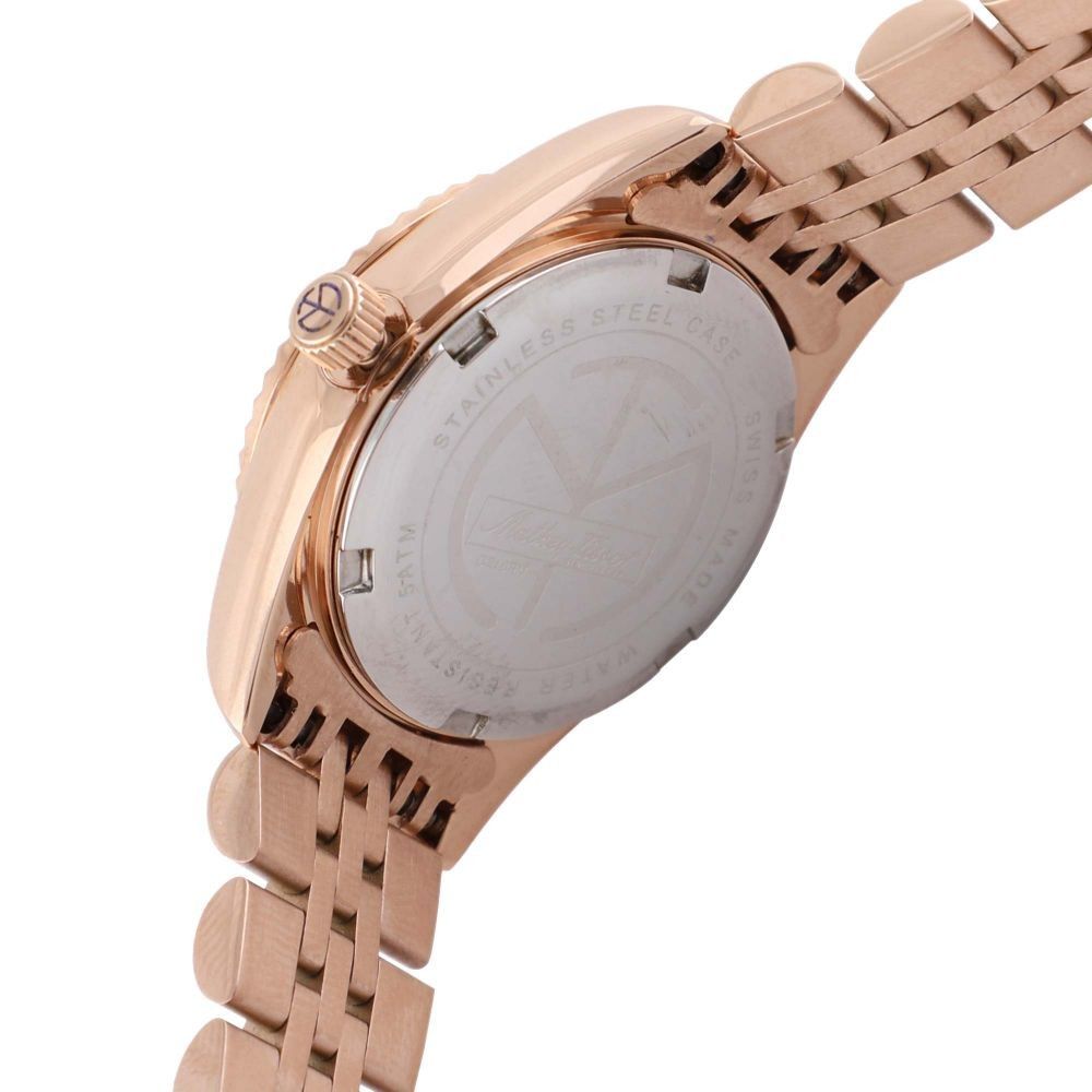 Mathey-Tissot Mathy II Rose Gold Tone Stainless Steel Brown Dial Quartz D710PRM Women's Watch