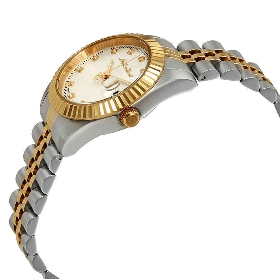 Mathey-Tissot Mathy III Two Tone Stainless Steel Silver Dial Quartz D810BI Women's Watch