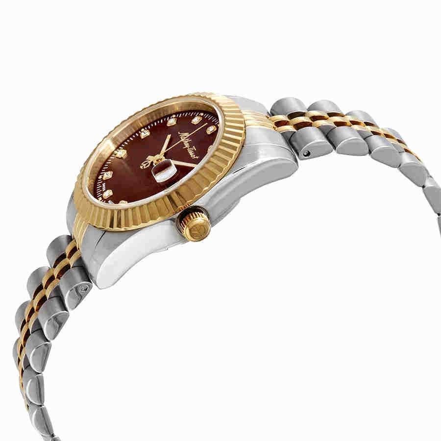 Mathey-Tissot Rolly III Two Tone Stainless Steel Brown Dial Quartz D810BM Women's Watch