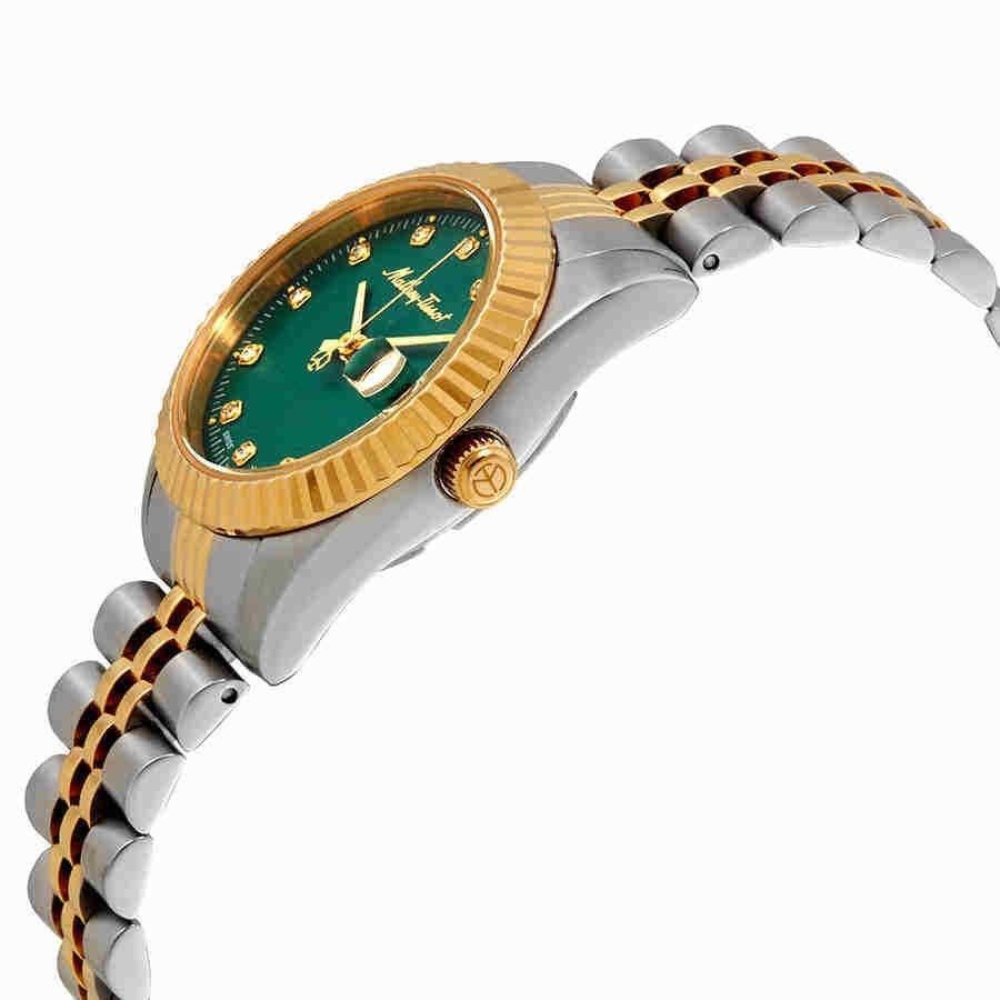 Mathey-Tissot Mathy III Two Tone Stainless Steel Green Dial Quartz D810BV Women's Watch