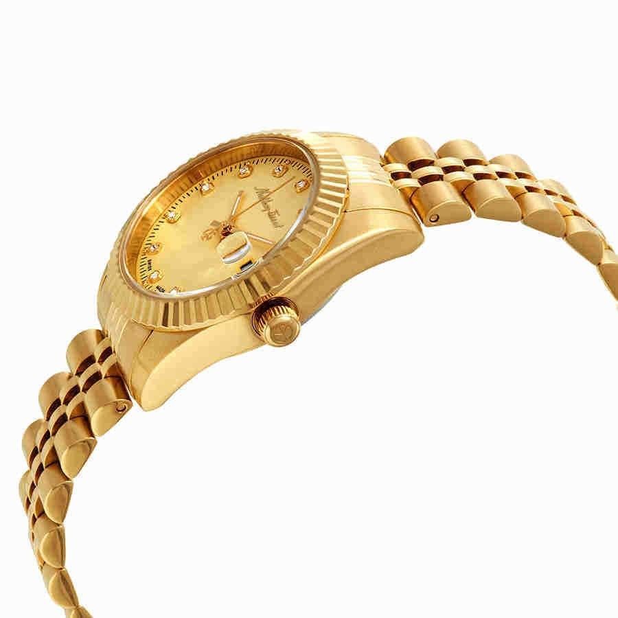 Mathey-Tissot Mathy III Gold Tone Stainless Steel Gold Dial Quartz D810PDI Women's Watch