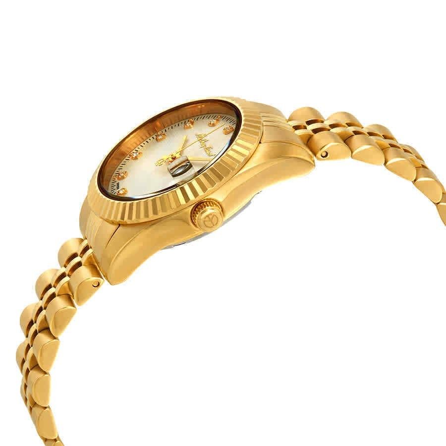 Mathey-Tissot Mathy III Gold Tone Stainless Steel White Dial Quartz D810PI Women's Watch