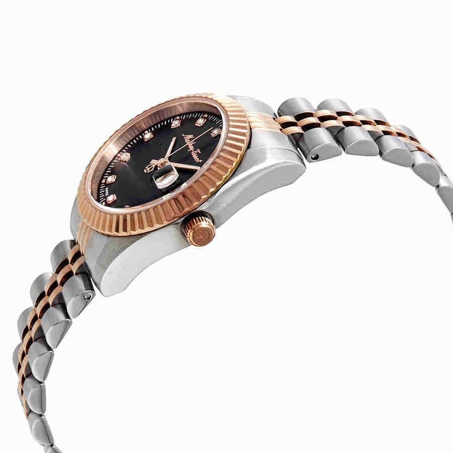 Mathey-Tissot Mathy III Two Tone Stainless Steel Black Dial Quartz D810RN Women's Watch