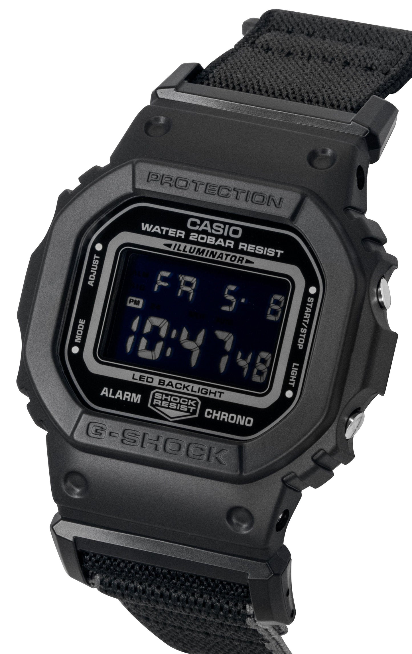 Casio G-Shock Textile Strap Digital Quartz DW-5600MNC-1 200M Men's Watch