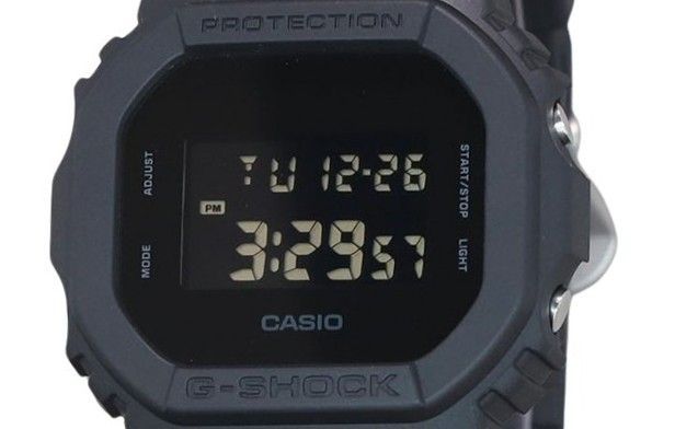 Casio G-Shock Digital Resin Strap Quartz DW-5600UBB-1 200M Men's Watch