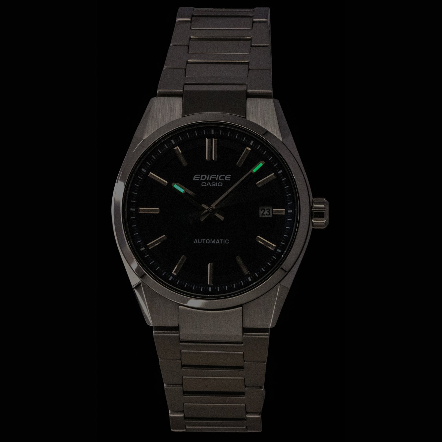 Casio Edifice Analog Blue Dial Stainless Steel Automatic EFK-110D-2A 100M Men's Watch