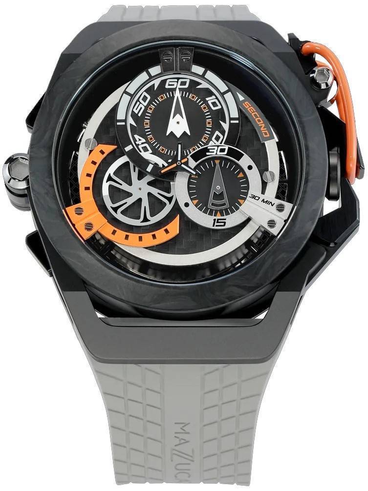 Mazzucato Rim Monza Reversible Chronograph Twin Dial Automatic F1-GYBLK Men's Watch