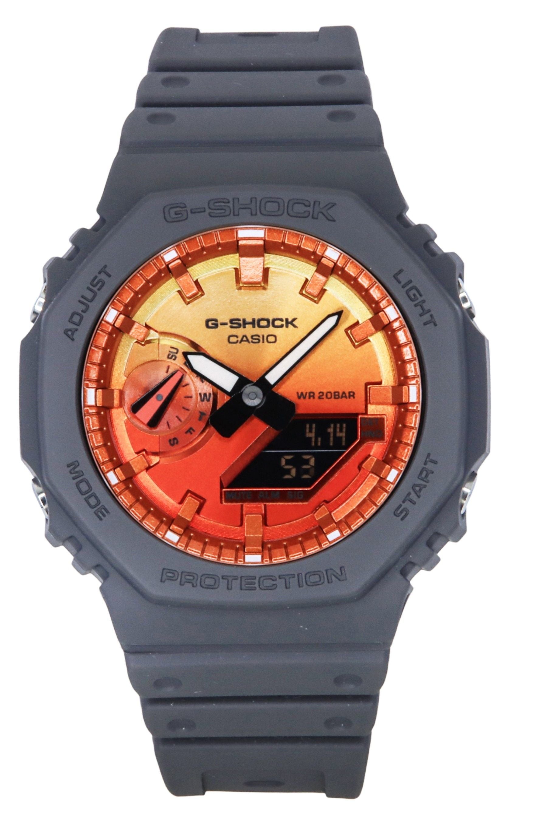 Casio G-Shock Analog Digital Bio-Based Resin Strap Multicolor Dial Quartz GA-2100FL-8A 200M Men's Watch