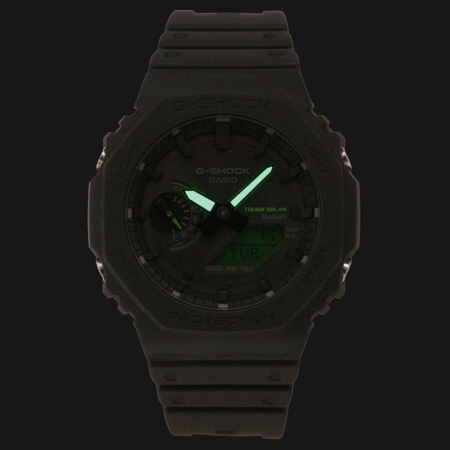 Casio G-Shock Analog Digital Smartphone Link Black Dial Resin Solar GA-B2100BEG-1A 200M Men's Watch