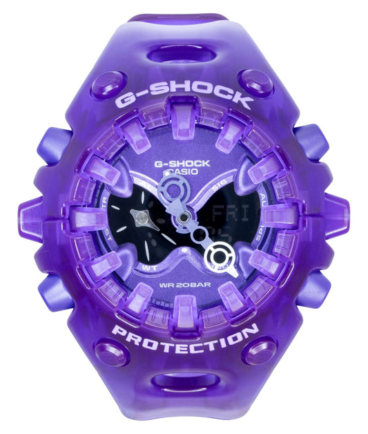 Casio G-Shock Resin Strap Analog Digital Purple Dial Quartz GA-V01SKE-6A 200M Men's Watch