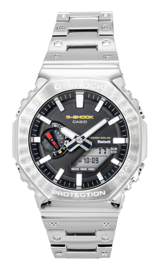 Casio G-Shock Full Metal Analog Digital Smartphone Link Stainless Steel Black Dial Solar GM-B2100SD-1C 200M Men's Watch